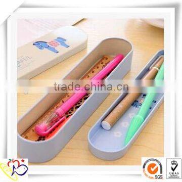 big sliding tin box/cute children cartoon metal pencil box/tin personalized pencil box