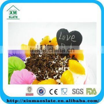 [factory direct]14x5cm Cut Edge Heart Shape Cupcake Toppers Item DGQ-1405HD1AY
