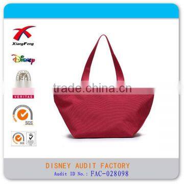 portable and simple hand bag polyester handle bag with zipper close