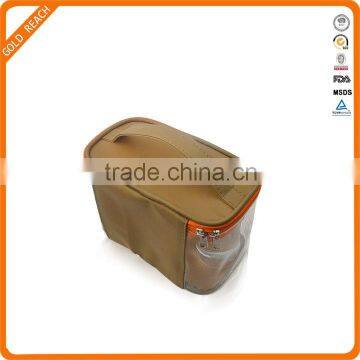 Brown PU Leather Travel Kits Bag