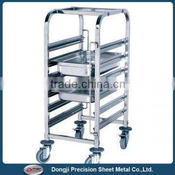 Stainless Steel Single Line Kitchen Rack for gn containers