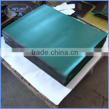 rubber magnet with green PVC material