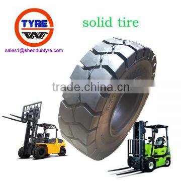 Solid tires bias industrial forklift tyres made in qingdao factory whole sale prices