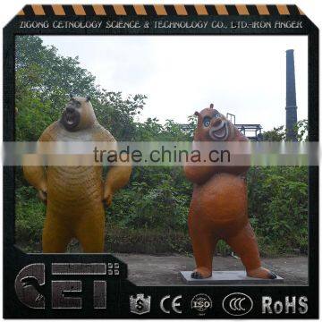 Life Size Animal Replica Bear Sculpture Shopping Mall Decoration photo-5