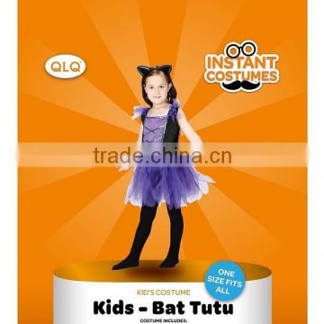 Halloween children bat fancy dress party kids fashion tutu costume