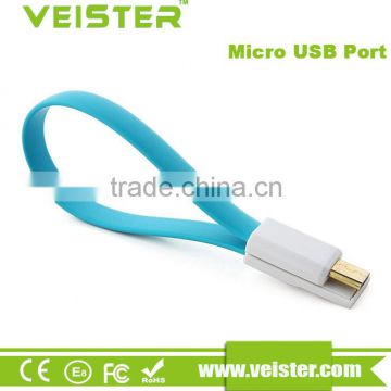 Veister Fashion Coloful Magnet micro USB Data Sync Charger Noodle for moblie phone