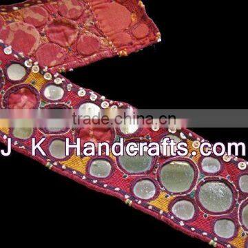 Beautiful Hand Embroidered Mirror work Hippie Waist Women Belts