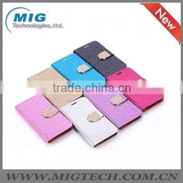 Electroplating shedding PU leather case, Cell phone case For Samsung S6 or For Samsung S6 edge