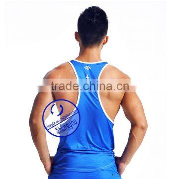 Custom 100% Polyester Men's Tank Tops Gym Stringer y Back Tank Top Men Wholesale photo-4