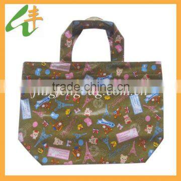 2015 new arrival promotional products TC printed coated shopping bag