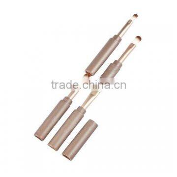 New Arrival 4 in 1 Multipurpose Gold Makeup Cosmetic Brushes Set Kits Eyeshadow Brush Eyeshadow Stick Lip Brush Eyebrow Brush Quality Choice photo-3