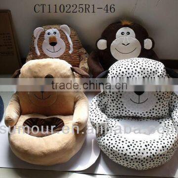 cute soft plush&stuffed animal chair/stuffed animal bag for children