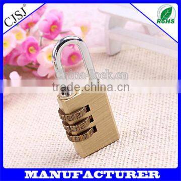 Pure cubic padlock door lock security password brass padlock                        
                                                Quality Choice