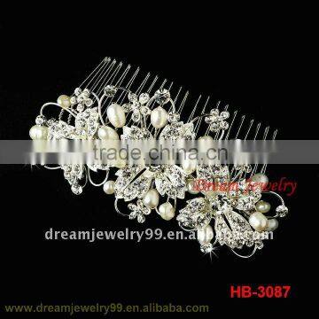 fashion wedding girl hair accessories comb honey hair straightener combs