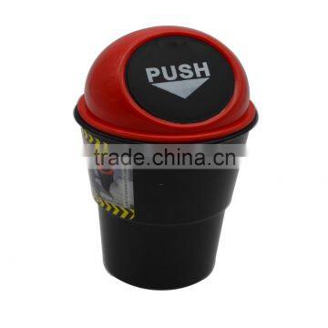 2016 New Design Black Plastic Cover Home Car Ashtray Trash Bin Can Garbage Container photo-3