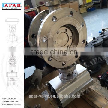 LAPAR dn150 pn16 High-performance Triple Eccentric Wafer stainless steel Butterfly Valve