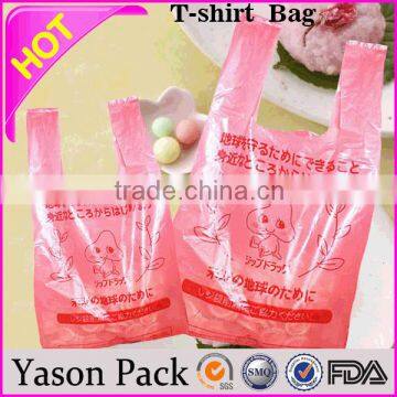 Yason grocery hot sell bag t-shirt for market