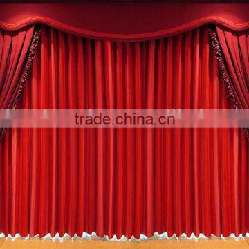 luxury flame retardant christmas stage curtain