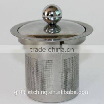 Fctory price Stainless stee etched mesh, tea filter, tea set