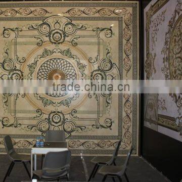 Xiamen stone fair slate water jet cut medallion patterns