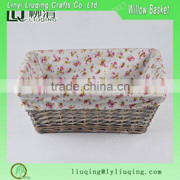 Airline Best selling rectangular woven wicker basket made by willow