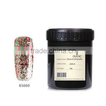 2015 factory price 1kg in bulk high quality gel polish, uv gel nail polish, private label