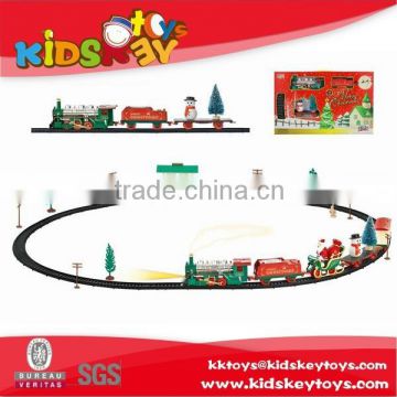 Christmas electric train rail train electric toy race track