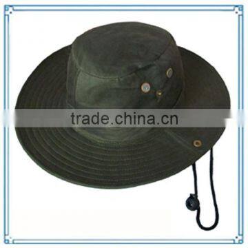 100% cotton customized 3D emboridered logo bucket hat for man high quality wide brim fishing cap