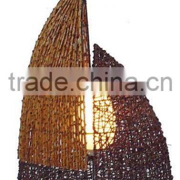 2015 Decorative coffee rattan table lamp/table light with CE