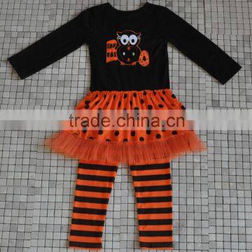 2016 New Arrival Winter Fall Baby Clothing Pumpkin Tops Ruffle Pants Halloween Outfits photo-2