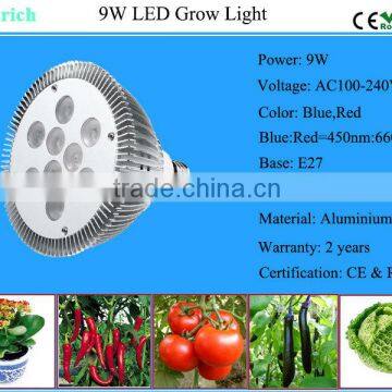 AC85-265V E27 9W LED grow light