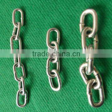 electro galvanized DIN763 chain ,galvanized link chain,galvanized stud link chain