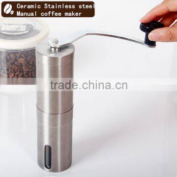 Manual Stainless steel Ceramic Burr Coffee Grinder, Coffee Mill only USD4.9