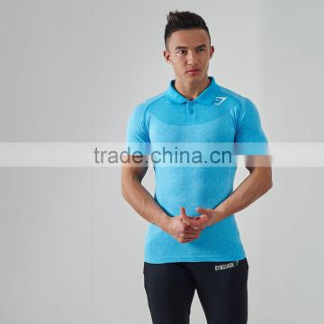 GymShark Seamless Polo Shirts, Gym Shark Seamless Polo, Seamless Gym Wear Wholesale                        
                                                Quality Choice