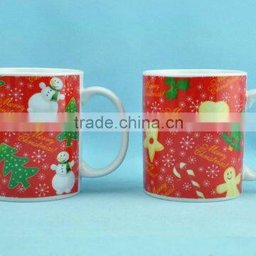 ceramic decal christmas mug