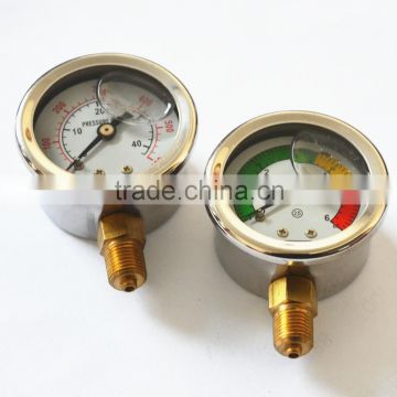 2014 hot sale high quality bourdon tube pressure gauge/general pressure gauge made in china