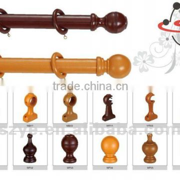 wooden Curtain pipe with holder