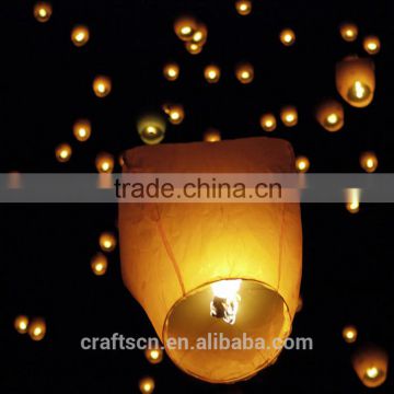 handmade Chinese sky flying lantern made of flame retardant paper