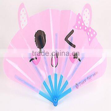 Plastic Cartoon Fans Folding Kid Plastic Hand Fan Customized Printing Fans photo-3