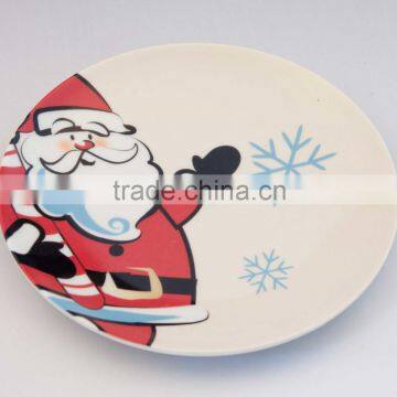 Porcelain dinner plate christmas item ceramic flat plates