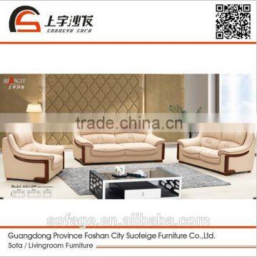 Suofeige Hot Sale Morden Style Leather Sofa Living Room Furniture