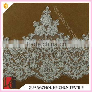 HC-1910-1 Hechun Factory New Product Indian Embroidered Crochet Stretch Lace Trim photo-3