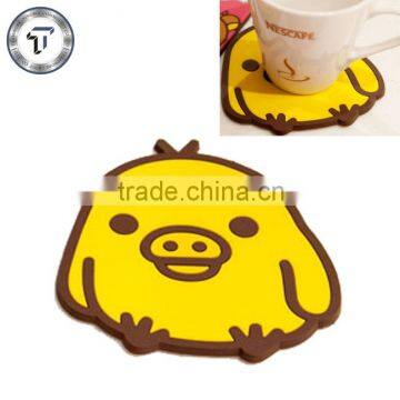 Novelty animal shape silicone wine glass coaster