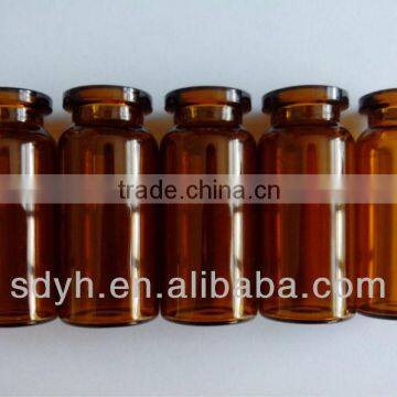 10ml amber tubular glass vial