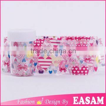 Cute kawaii design nail water transfer foil sticker,china star foil sticker