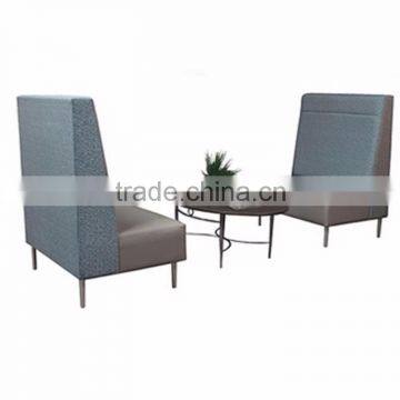 Hot Sale modern custom red leather restaurant hotel sofa sets design