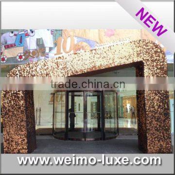 2016 Patent Sparkly PVC Wall Panel For Wedding Background Decoration photo-5