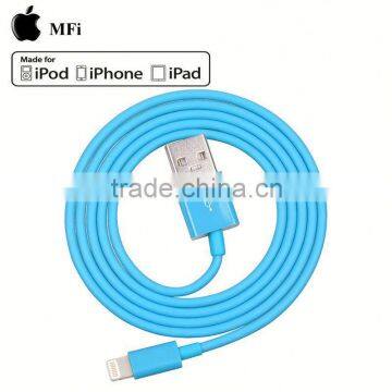 China wholesale MFi 1M blue 8pin usb otg charger cable