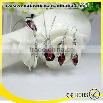 Artificial Imitation Diamond Jewelry Set, Gold Jewelry Sets photo-2