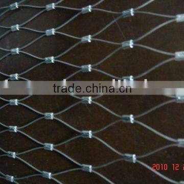 zoo aviary mesh, stainless steel animal enclosure cable mesh